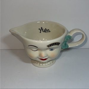 Baileys Anthropomorphic Creamer Girl Winking Vintage 1996